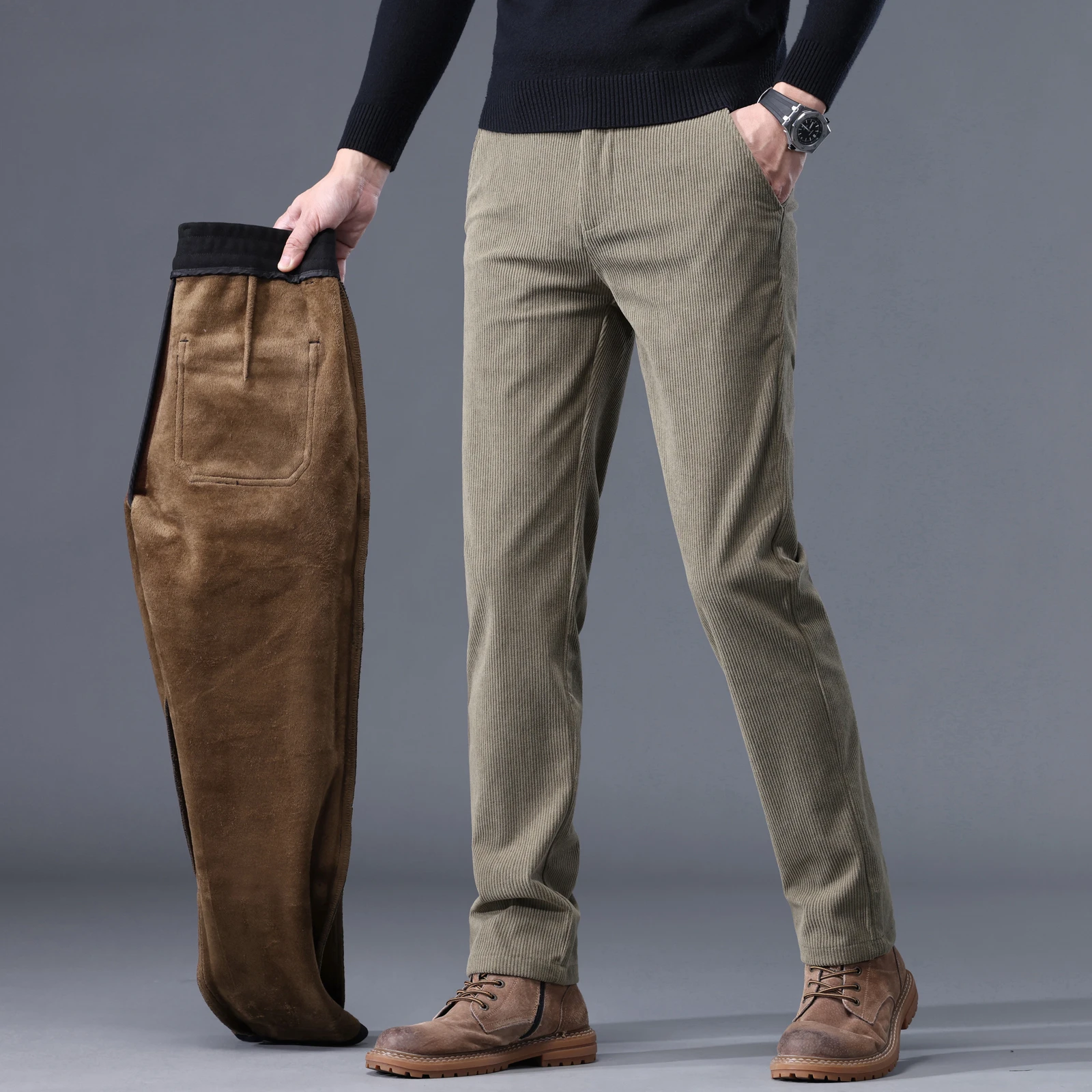 Corduroy Pant Warm - 2024 New in Winter Pants Men