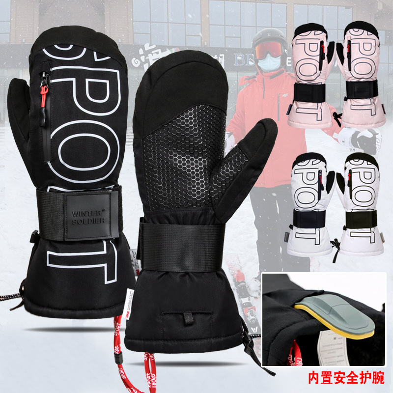 Ski Snowboard Mittens 3M Thins - Snow Glove Insulated ulasan dan harga