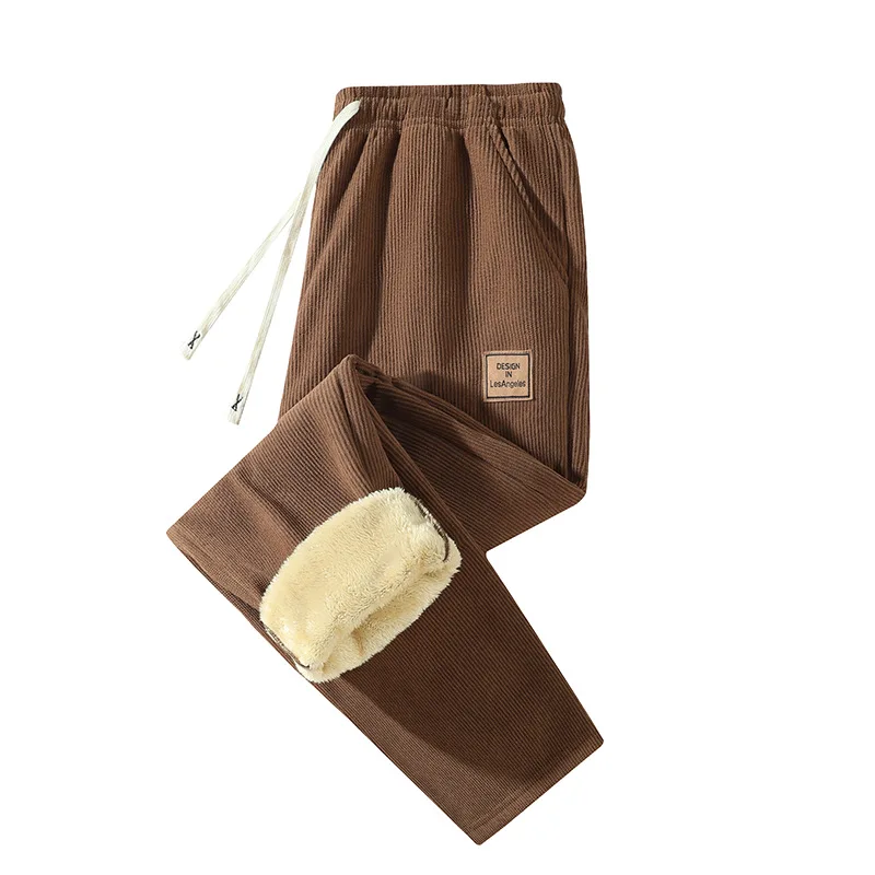 Winter Warm Pants Men's Thick  - Corduroy Pant Warm ulasan dan harga