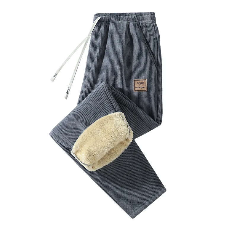 Winter Warm Pants Men's Thick  - Corduroy Pant Warm ulasan dan harga