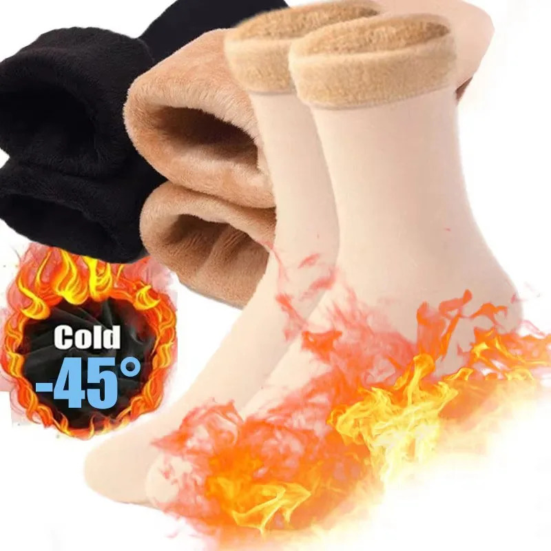1/3/6Pairs Women'S Winter Ther - Thermal Sock Wool ulasan dan harga