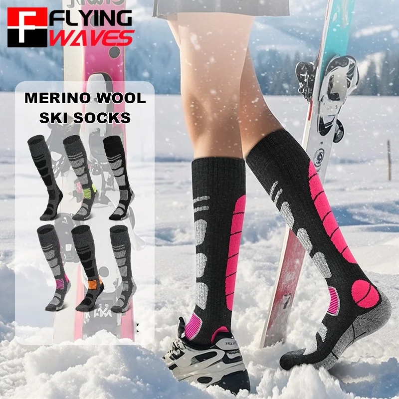 1 Pair Merino Wool Ski Socks M - Thermal Sock Wool ulasan dan harga