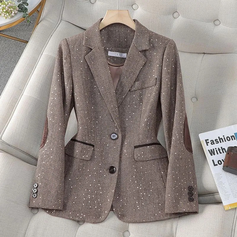 Sequined Blazer Coat Women Spr - Down Jacket Packable ulasan dan harga