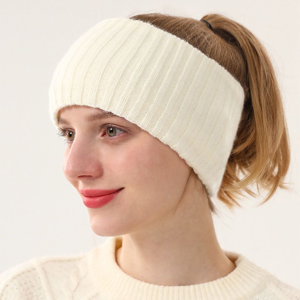 Sweet Ear Warm Knitted Headban - Winter Headband Fleece ulasan dan harga